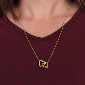 To My Wife- Wherever the Journey Takes Us Interlock Necklace