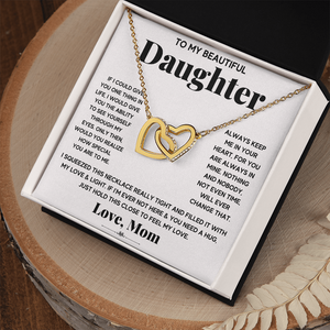 My Beautiful Daughter - Interlocking Heart Necklace