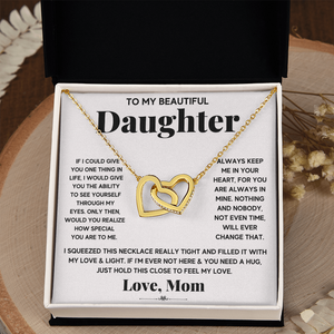 My Beautiful Daughter - Interlocking Heart Necklace