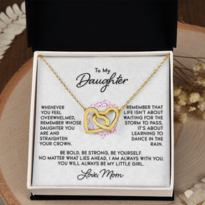 Gift for Daughter "Dance In The Rain" Love Mom Necklace