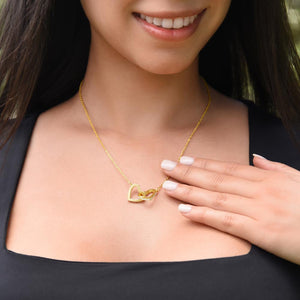 To My Wife- Wherever the Journey Takes Us Interlock Necklace
