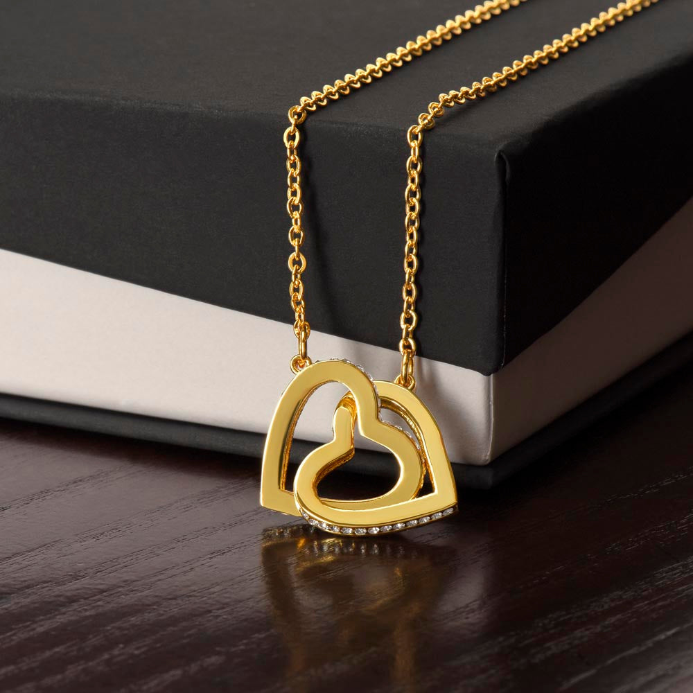 To My Wife- Wherever the Journey Takes Us Interlock Necklace