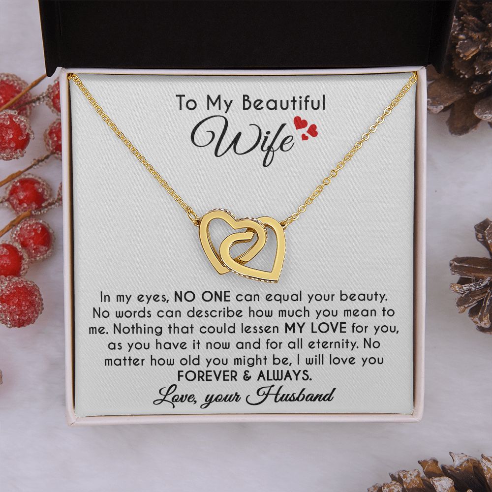 To My Wife - In My Eyes Interlock Necklace