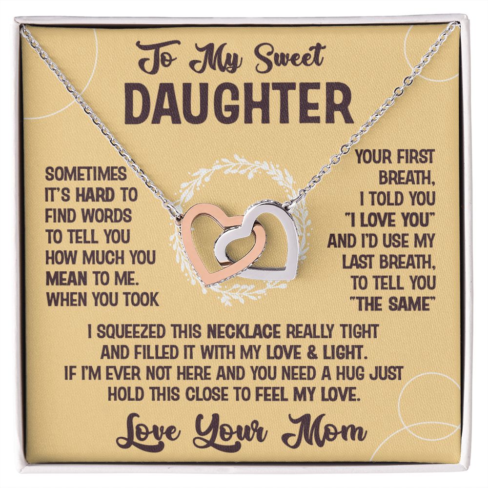 To My Daughter - Sometimes It is Hard - Daughter Birthday gift, Daughter Wedding Gift, Gift from Mom