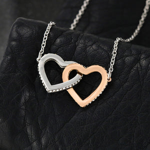 To My Wife- Wherever the Journey Takes Us Interlock Necklace