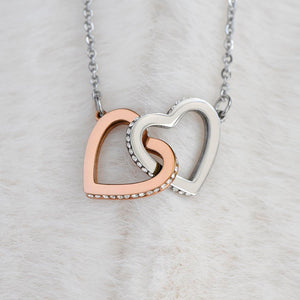 To My Wife- Wherever the Journey Takes Us Interlock Necklace