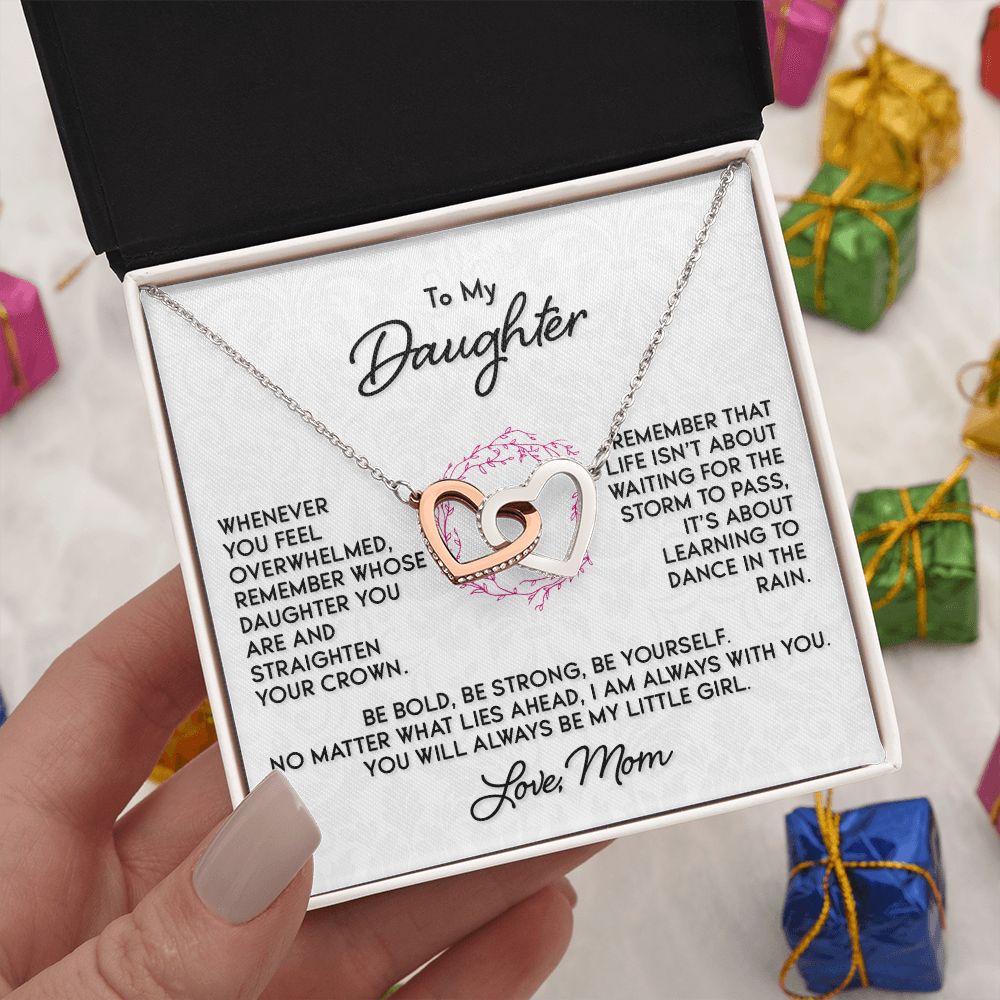 Gift for Daughter "Dance In The Rain" Love Mom Necklace