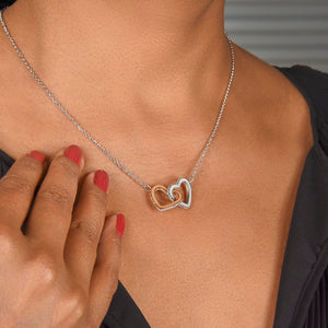 To My Wife- Wherever the Journey Takes Us Interlock Necklace