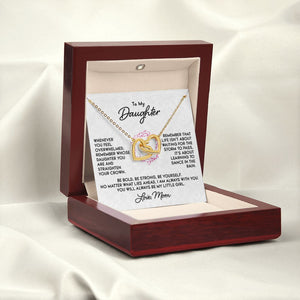 Gift for Daughter "Dance In The Rain" Love Mom Necklace