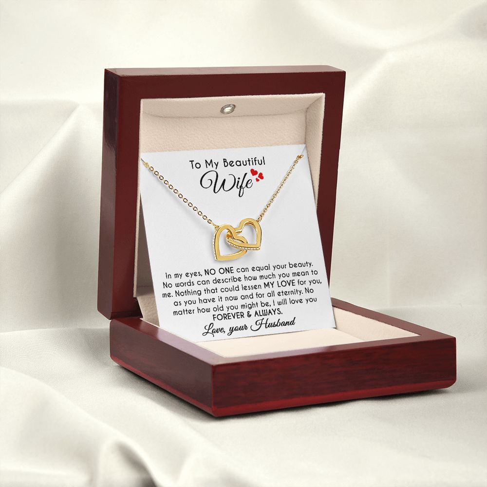 To My Wife - In My Eyes Interlock Necklace