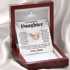 My Beautiful Daughter - Interlocking Heart Necklace