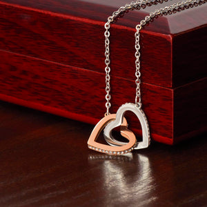 To My Wife- Wherever the Journey Takes Us Interlock Necklace
