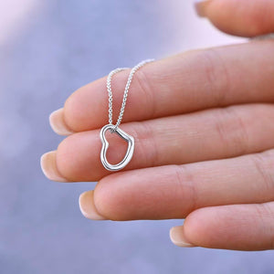 Granddaughter Gift from Grandma - Delicate Heart Necklace