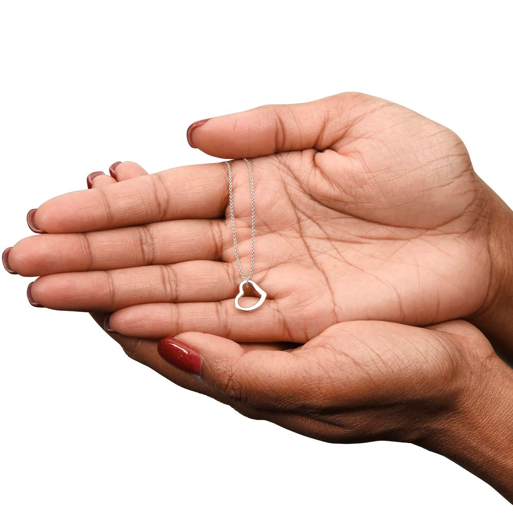 Granddaughter Gift from Grandma - Delicate Heart Necklace