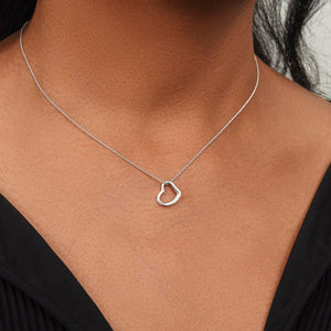 Granddaughter Gift from Grandma - Delicate Heart Necklace