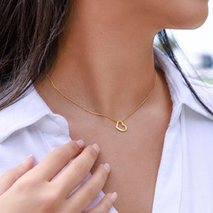 Granddaughter Gift from Grandma - Delicate Heart Necklace
