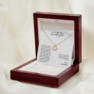 Granddaughter Gift from Grandma - Delicate Heart Necklace