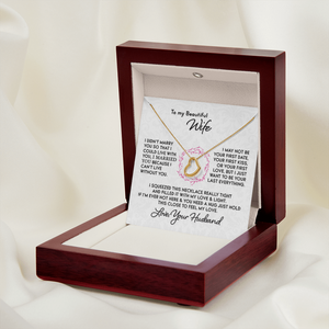 Gift for Wife "I Can't Live Without You" Heart Necklace
