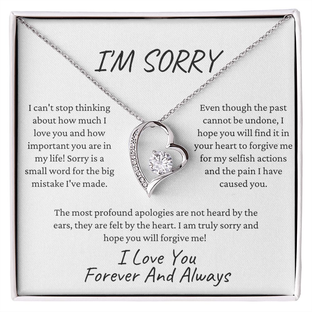 I'm Sorry I Love You | Forever Love Necklace