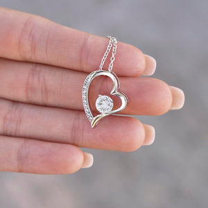 To My Mommy - Baby Feet Heart Pendant Necklace Gift Set