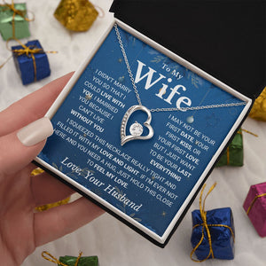 Wife - "Without You" - Forever Love Necklace