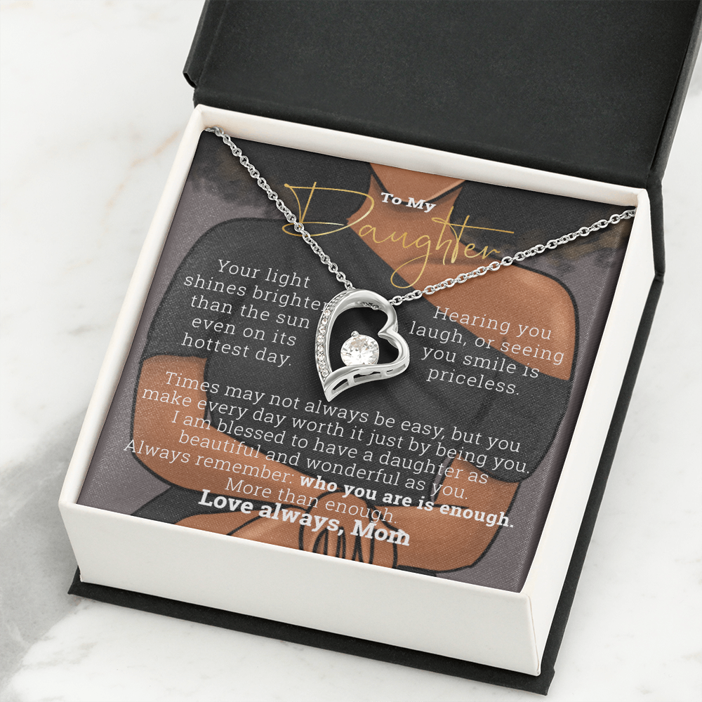 Gift for Daughter | To my daughter from Mom | Love Forever Minimalist Necklace