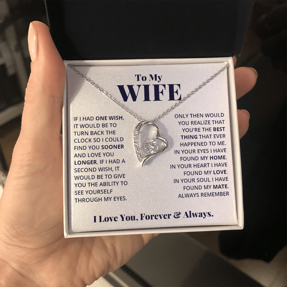 Wife - Your Heart - Love Forever Necklace