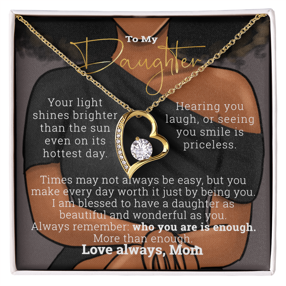 Gift for Daughter | To my daughter from Mom | Love Forever Minimalist Necklace