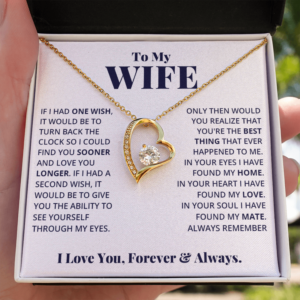 Wife - Your Heart - Love Forever Necklace