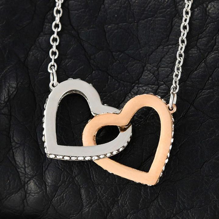 To My Granddaughter | "Rest of my Life" | Interlocking Hearts Necklace
