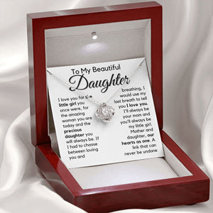 Daughter | Amazing | Love Knot Necklace