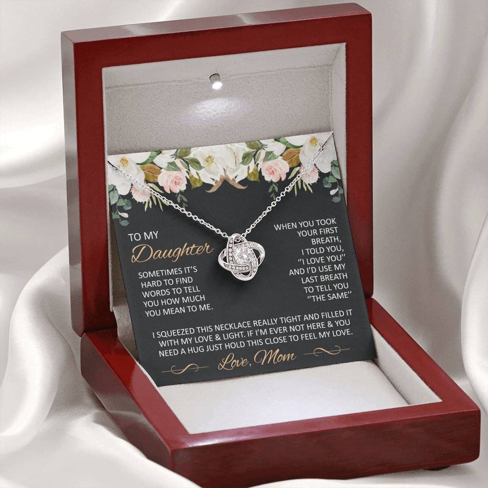 Gift for Daughter from Mom - Just hold this close to feel my love
