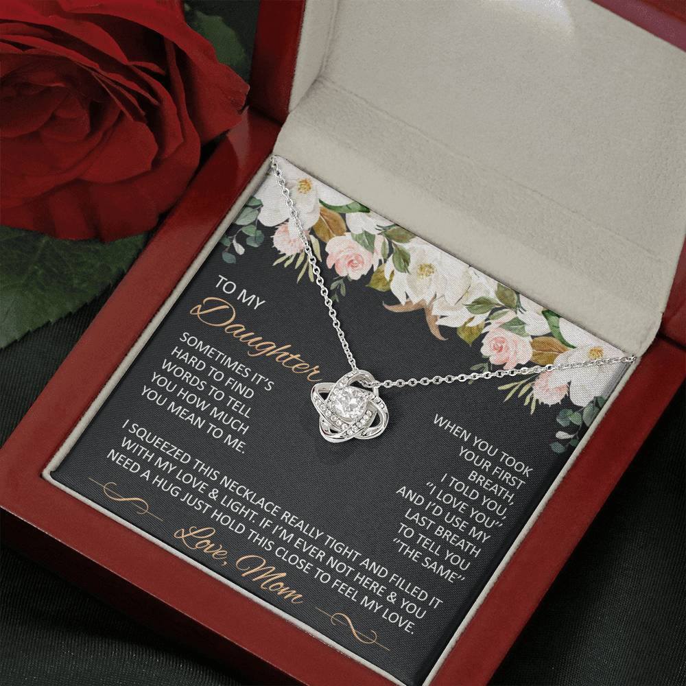 Gift for Daughter from Mom - Just hold this close to feel my love