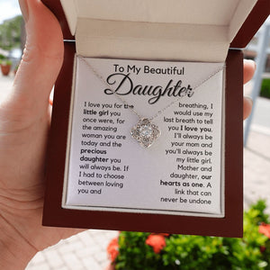 Daughter | Amazing | Love Knot Necklace