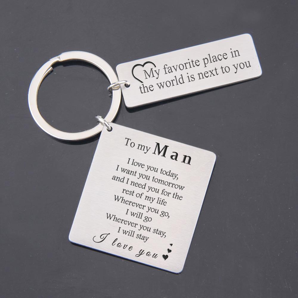 Calendar Keychain - To My Man - My Favorite Place In The World Is Next To You - Cagkr26001