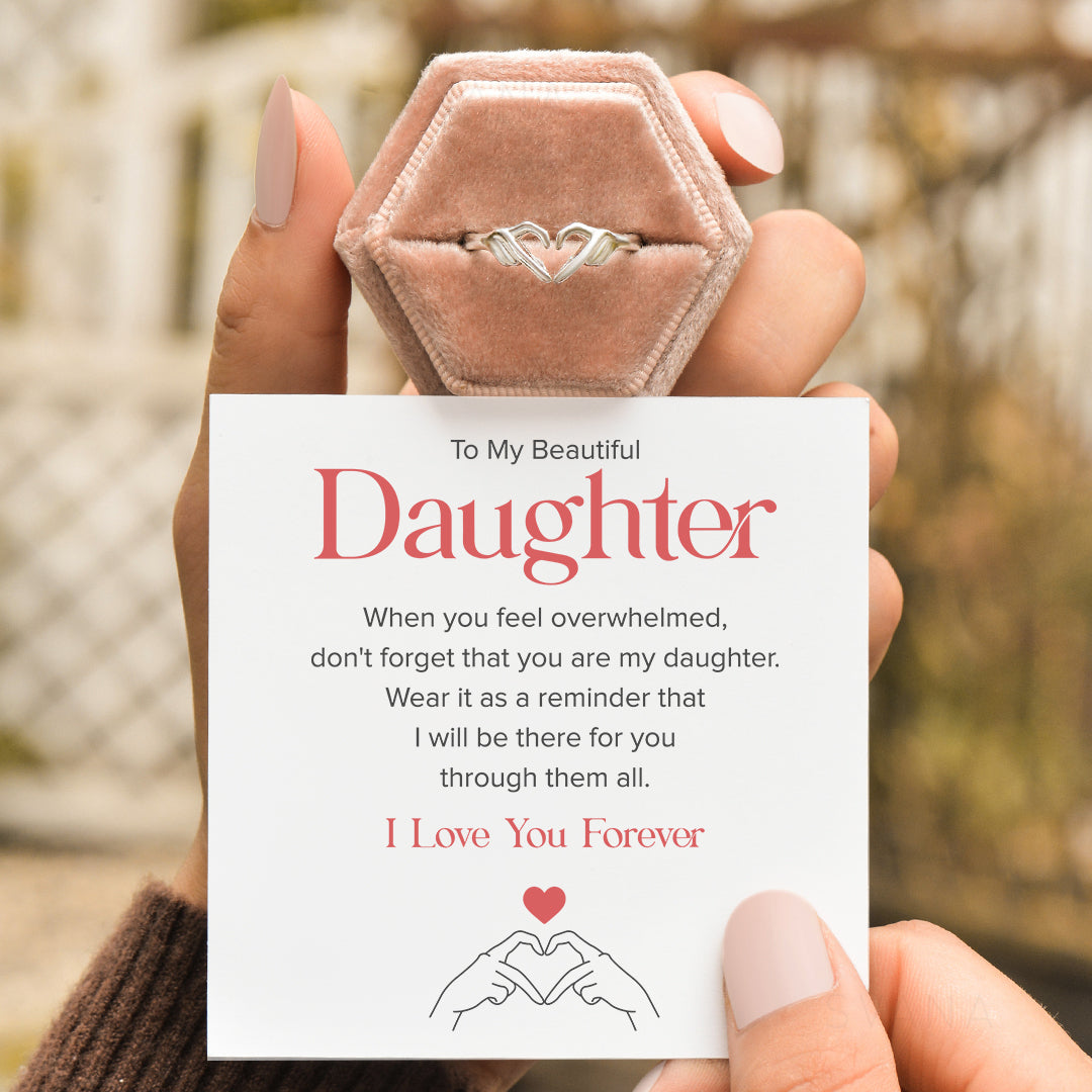 To My Beautiful Daughter, I Love You Forever Ring