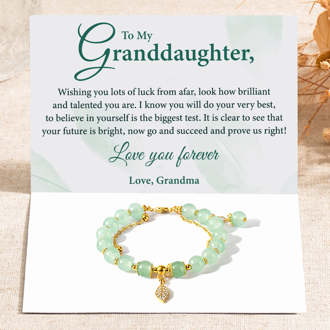 To My Granddaughter, Wishing You Luck Charm Bracelet
