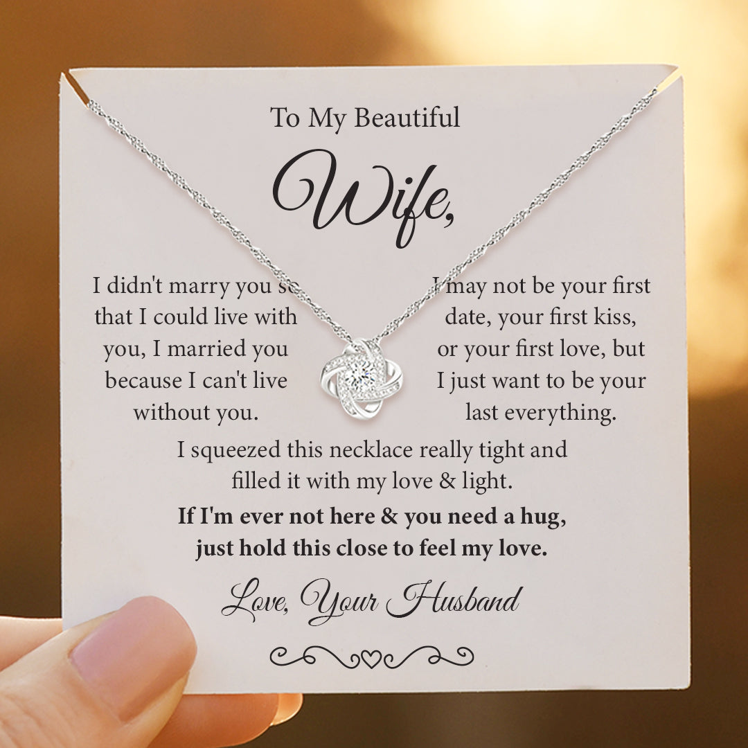 I Can't Live Without You Knot Necklace