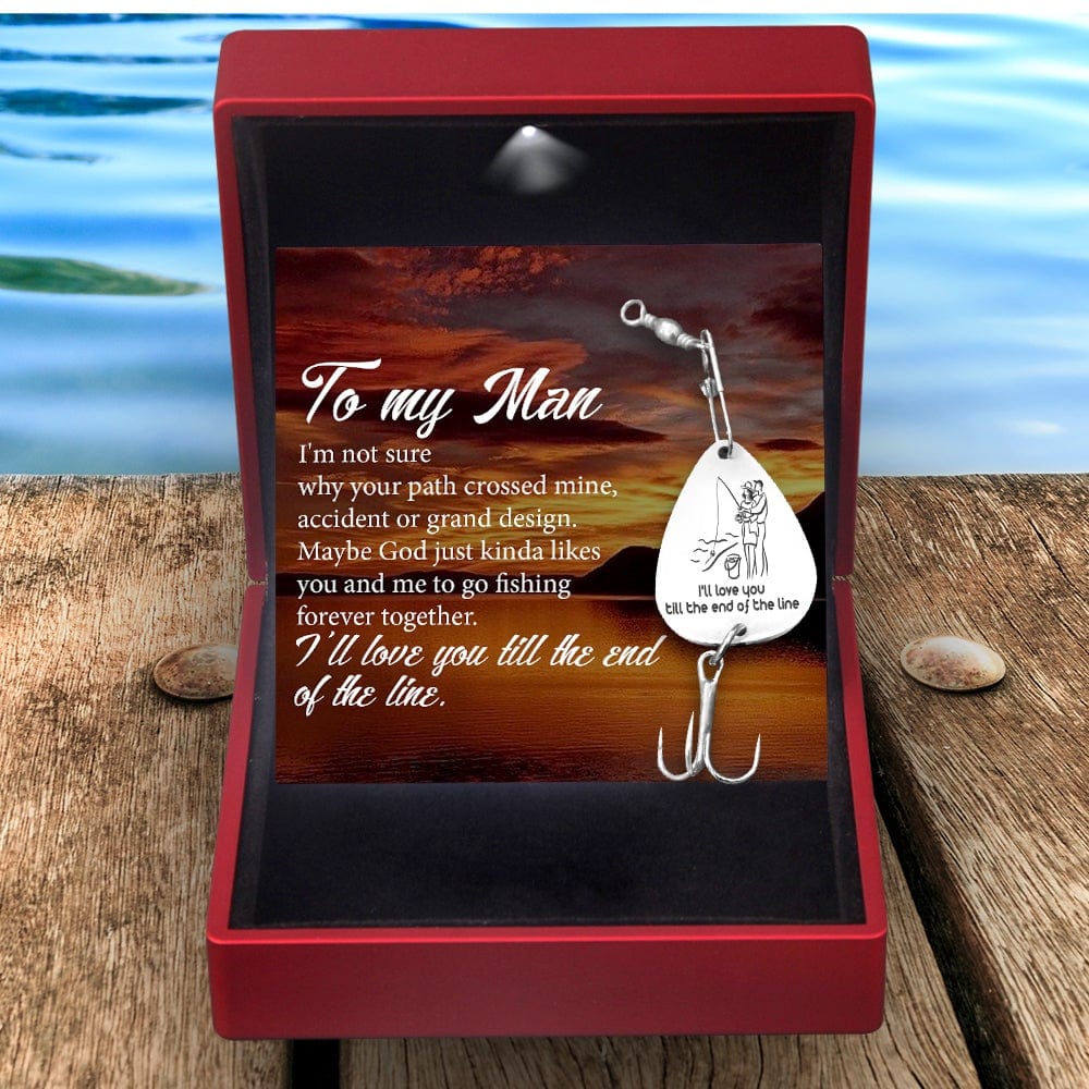 Engraved Fishing Hook - Fishing - To My Man - Forever Together