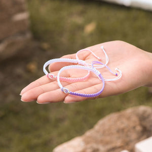 To My Granddaughter Forever Linked Together Braided Bracelet