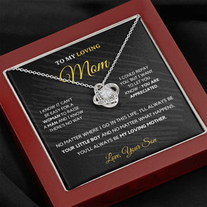 To My Loving Mom - Love Knot Necklace