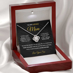 To My Loving Mom - Love Knot Necklace