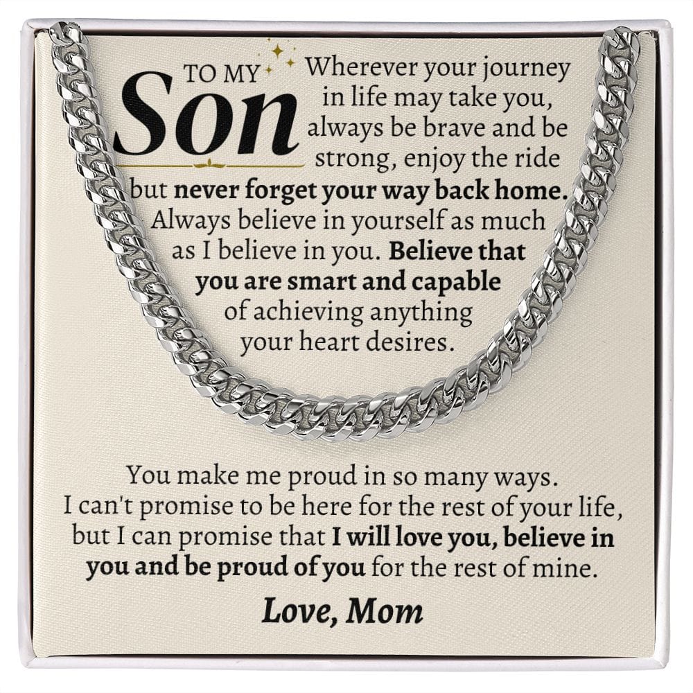 To My Son - Never Forget Your Way Back Home - Gift Set - SS328
