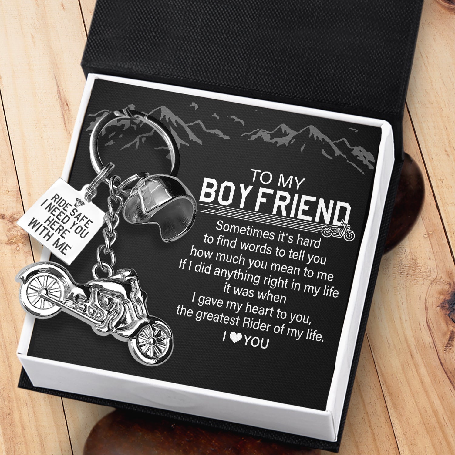 Classic Bike Keychain - To My Boyfriend - The Greatest Rider Of My Life - Cagkt12002
