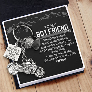 Classic Bike Keychain - To My Boyfriend - The Greatest Rider Of My Life - Cagkt12002