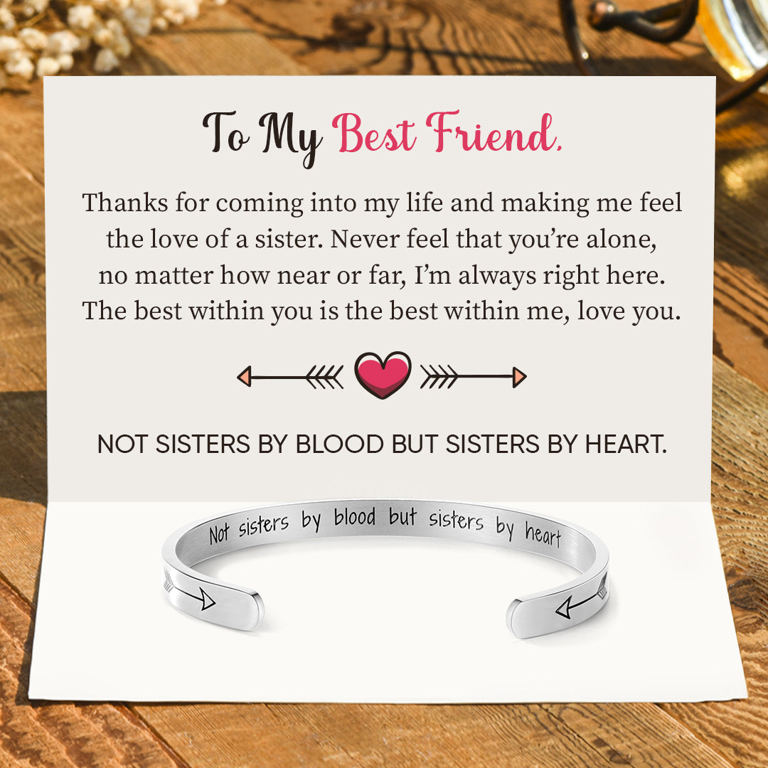 Not Sisters By Blood, But Sisters By Heart Bracelet