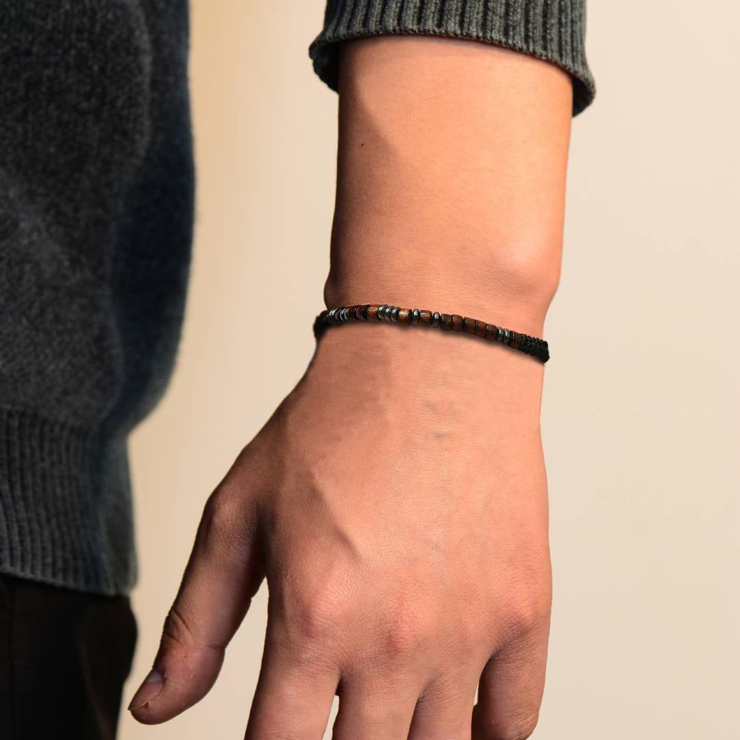 To My Man, I Love You Forever Morse Code Bracelet