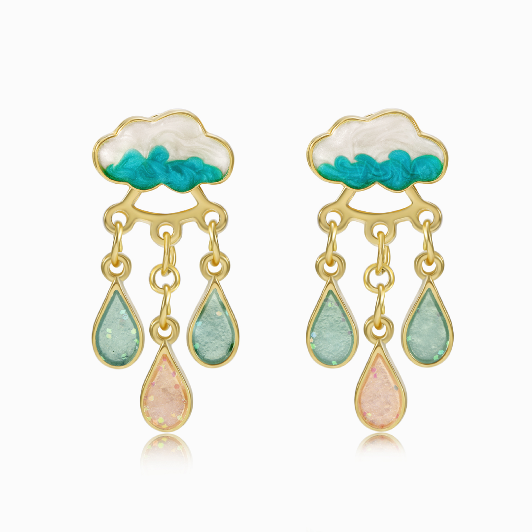 To My Granddaughter, Love You Forever Raindrop Earrings – FORMRY