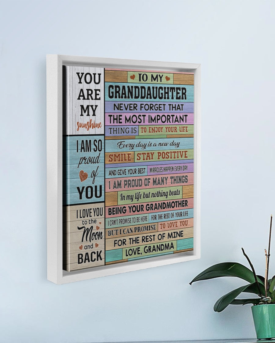 I Am Proud Of Many Things - Lovely Gift For Granddaughter Poster
