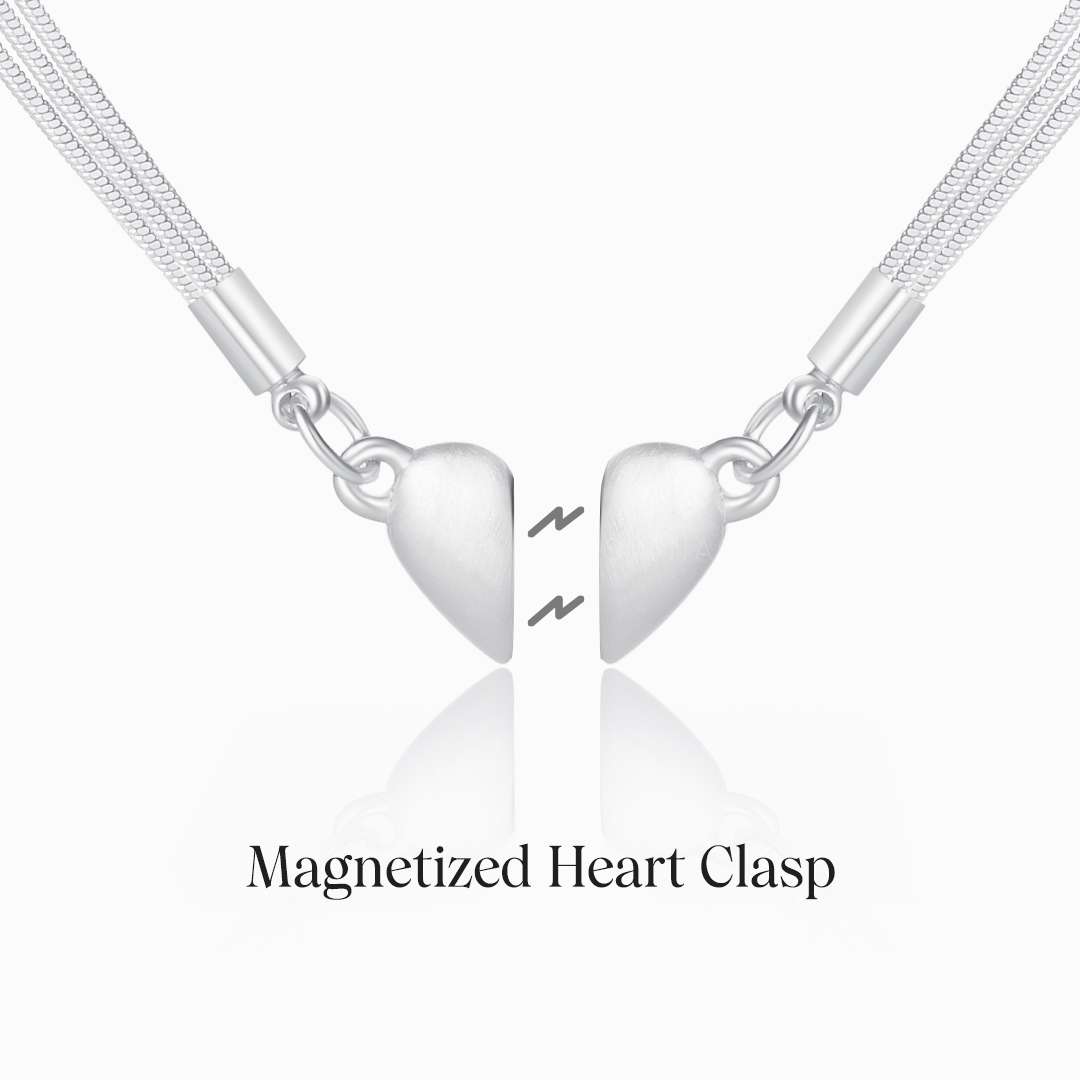 To My Daughter, You Always Have Me Magnet Heart Necklace